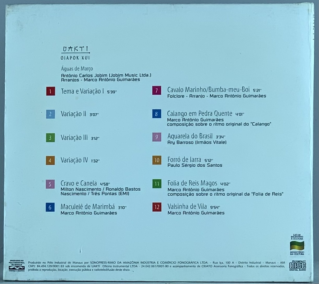 Uakti - Oiapok Xui (CD usado)