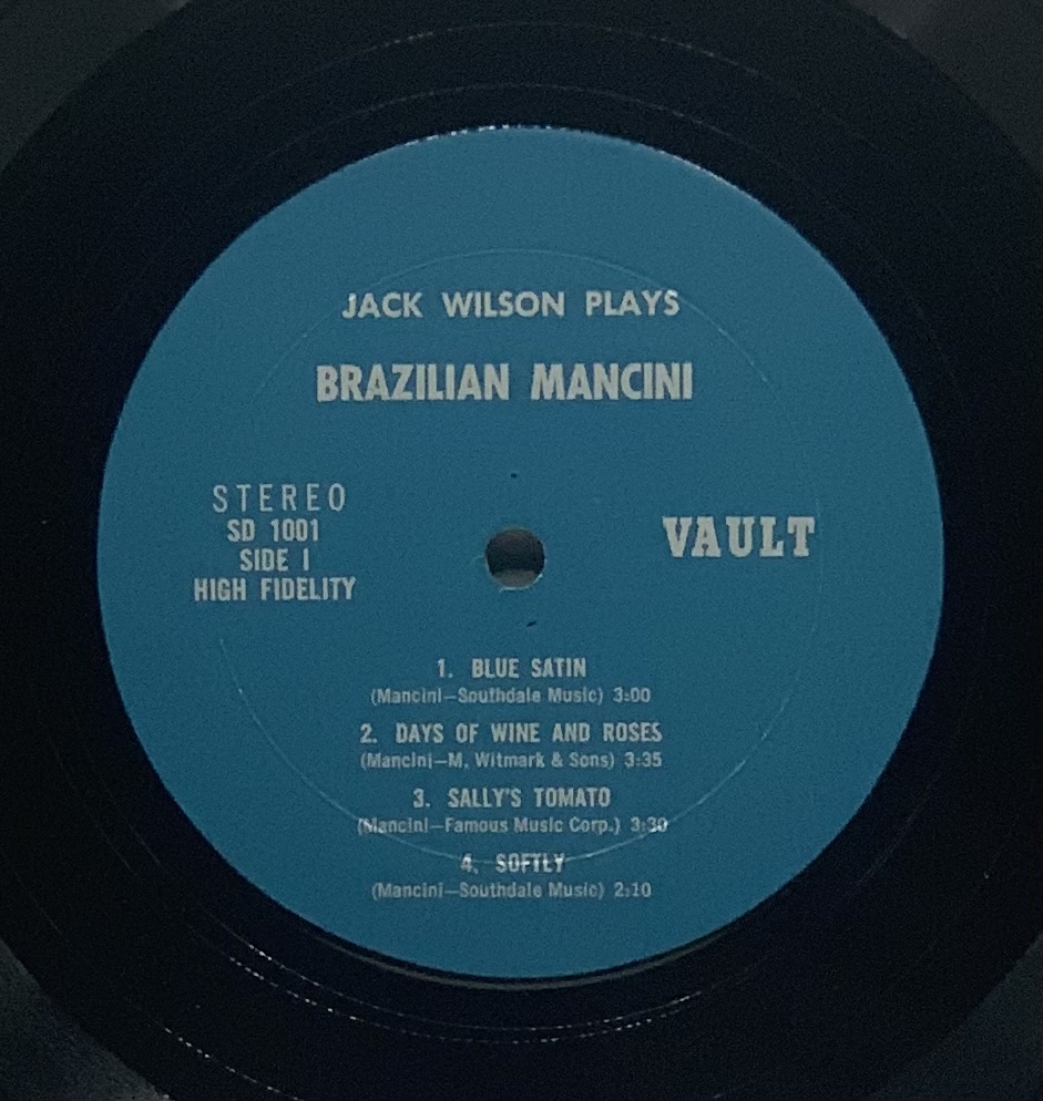 Jack Wilson – Plays Brazilian Mancini (LP usado)