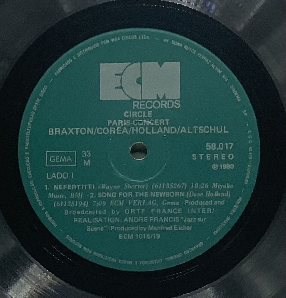 Anthony Braxton - Circle - Paris - Concert (2LPs usado)