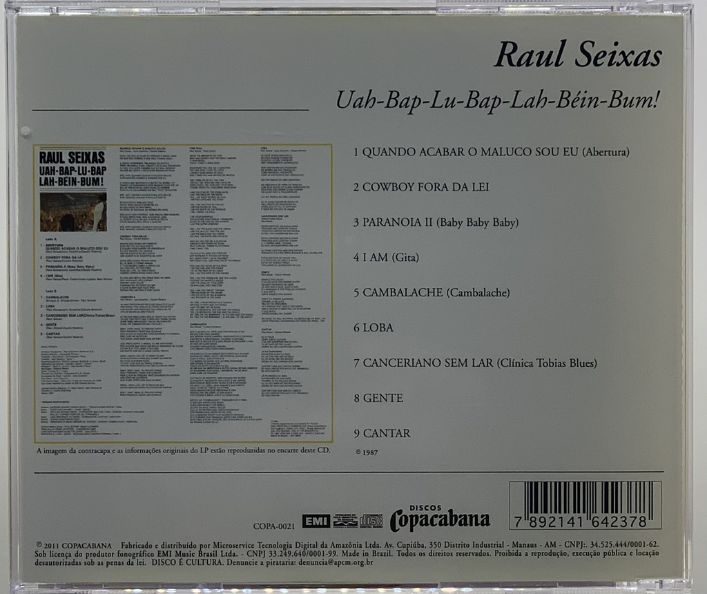 Raul Seixas – Bilogia [Uma História em 2 CDs de Carreira] (2CDs usado)