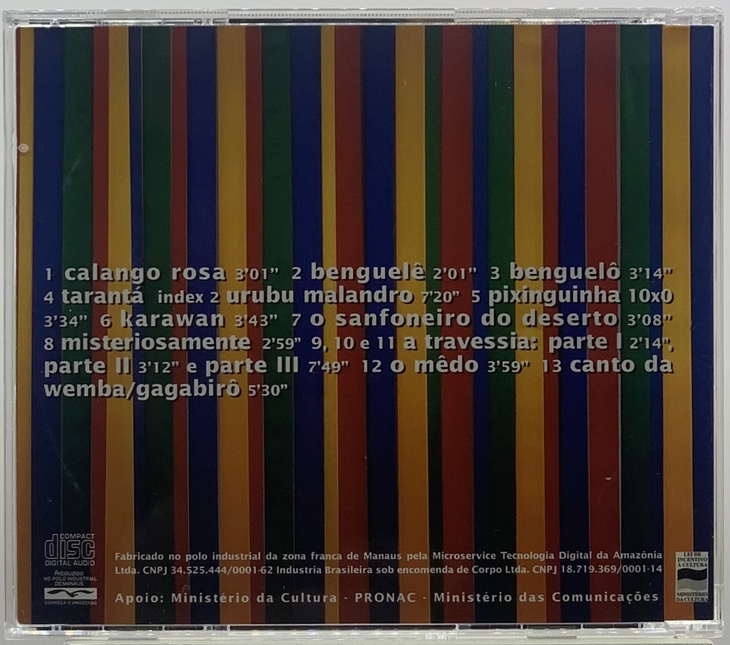 João Bosco - Benguelê [TSO Grupo Corpo] (CD usado)