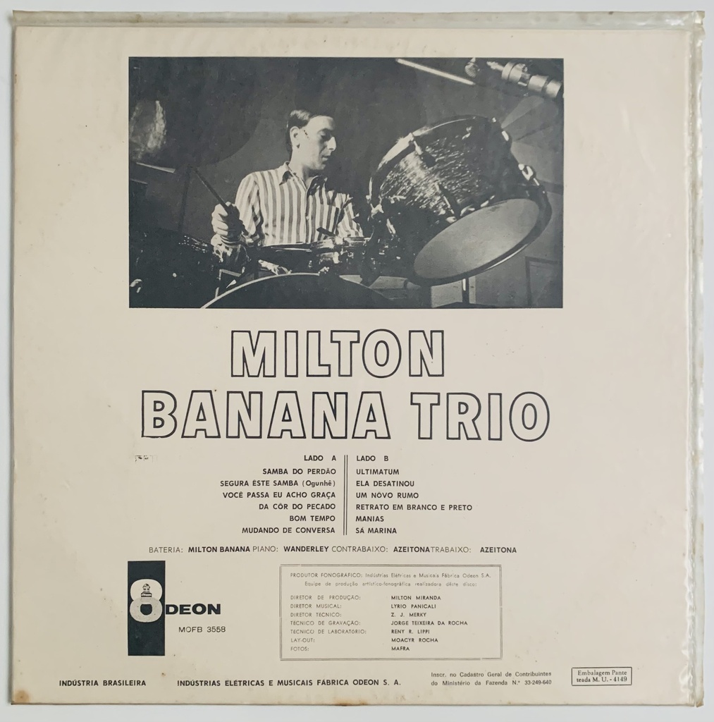 Milton Banana Trio - O Trio [1968] (LP usado)