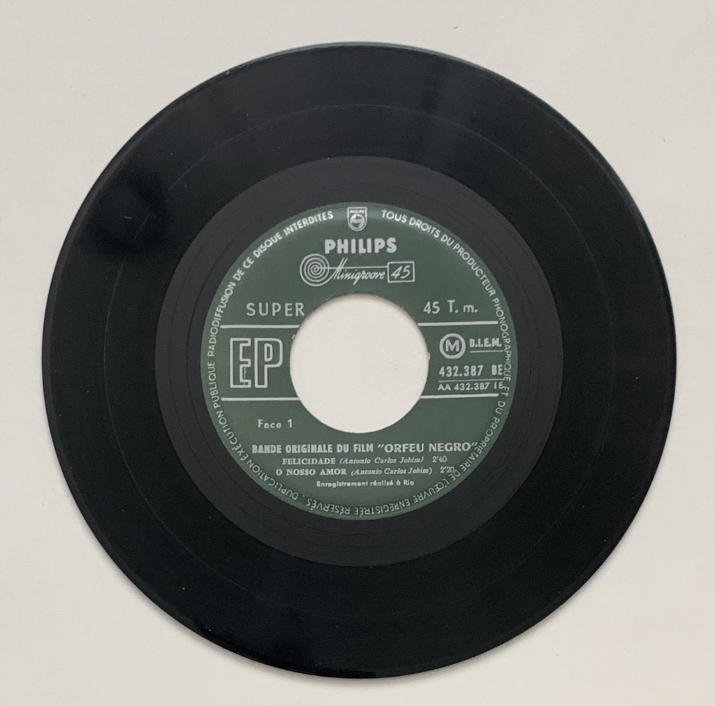 Tom Jobim/Luiz Bonfá - Bande Originale du Film Orfeu Negro (Vinil 7" EP usado)