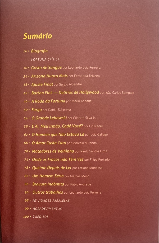 Irmãos Coen - Duas Mentes Brilhantes (Livro usado)