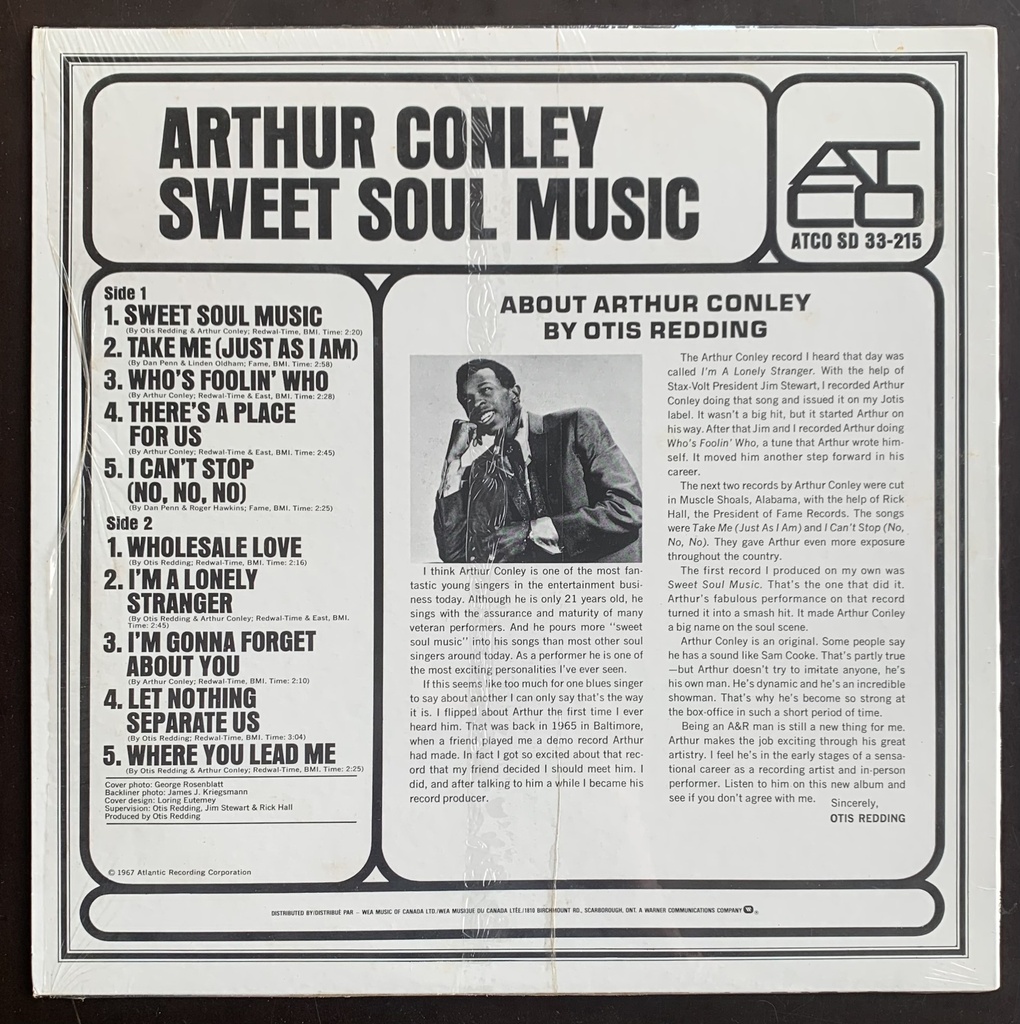 Arthur Conley - Sweet Soul Music (LP usado)