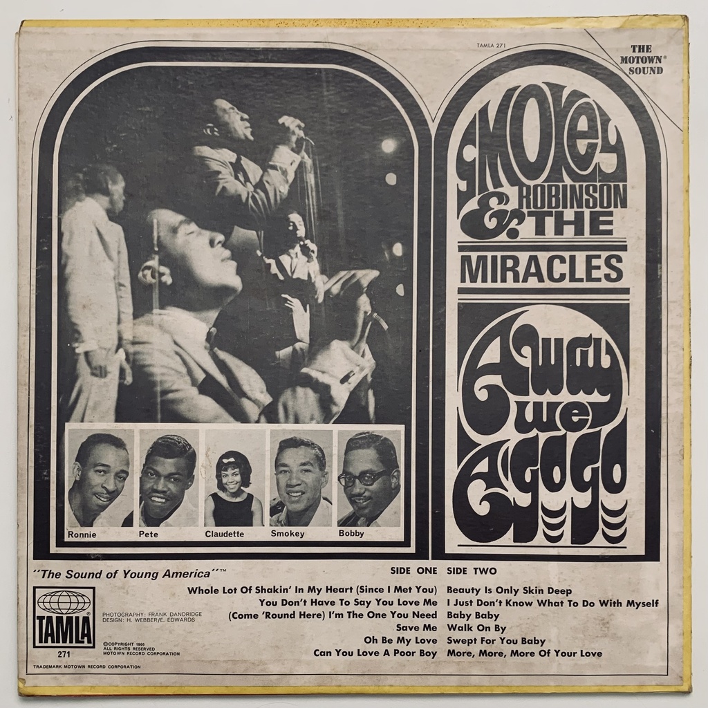 Smokey Robinson & The Miracles - Away we a Go-Go (LP usado)