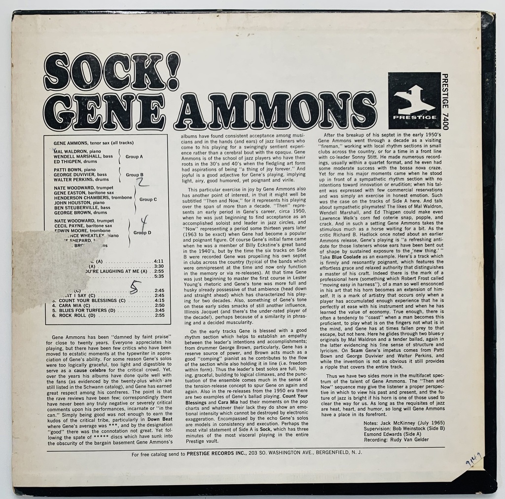 Gene Ammons - Sock! (LP usado)