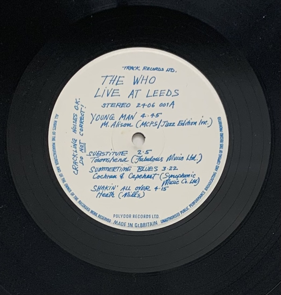 Who,The - Live at Leeds [original c/12 encartes](LP usado)