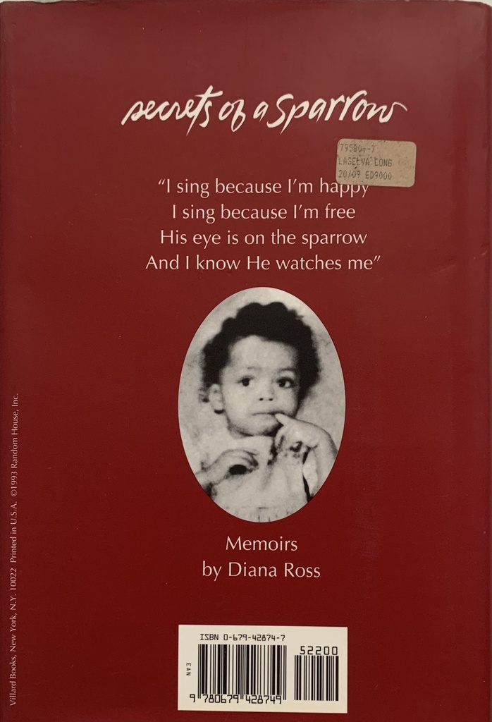 Diana Ross - Secrets of a Sparrow (Livro usado)