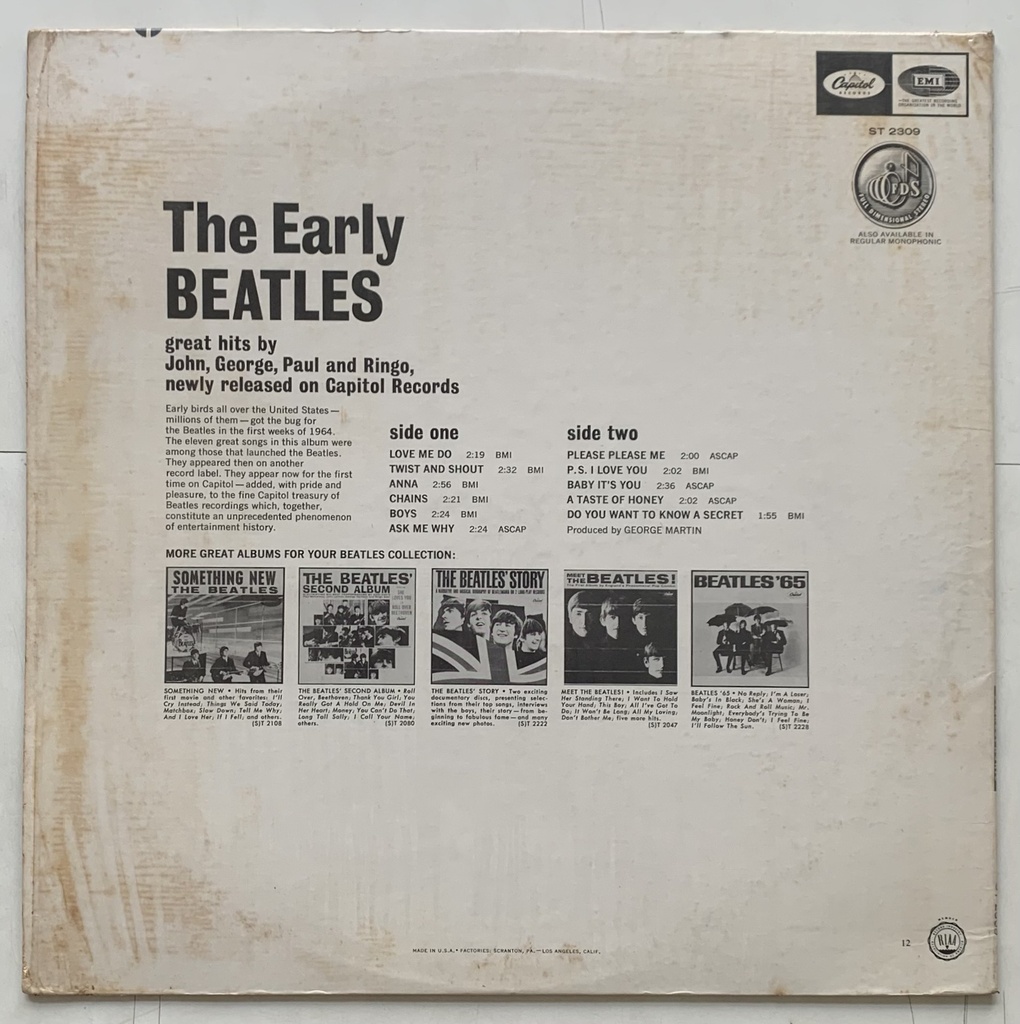 Beatles,The - The Early Beatles (LP usado)