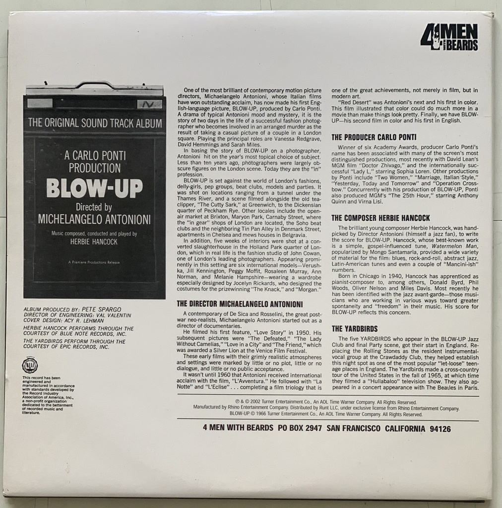 Herbie Hancock - Blow-Up [Original Sound Track Album] (LP usado)