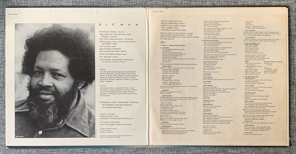 Cannonball Adderley - Big Man: The Legend of John Henry (2LPs usado)