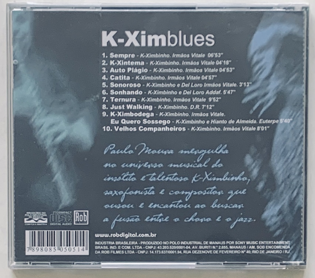 Paulo Moura - K-Ximblues (CD novo)