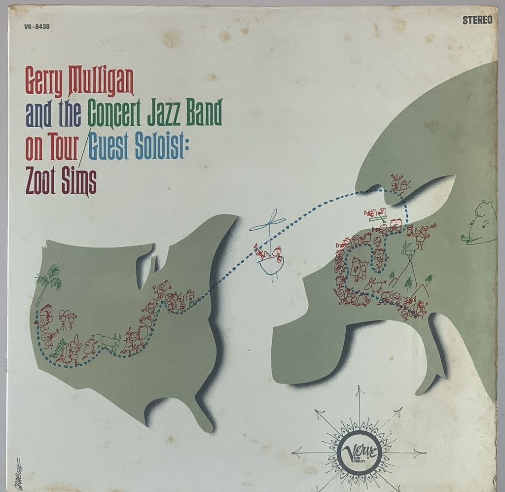 Gerry Mulligan and the Concert Jazz Band - On Tour [Guest Soloist: Zoot Sims ] (LP usado)