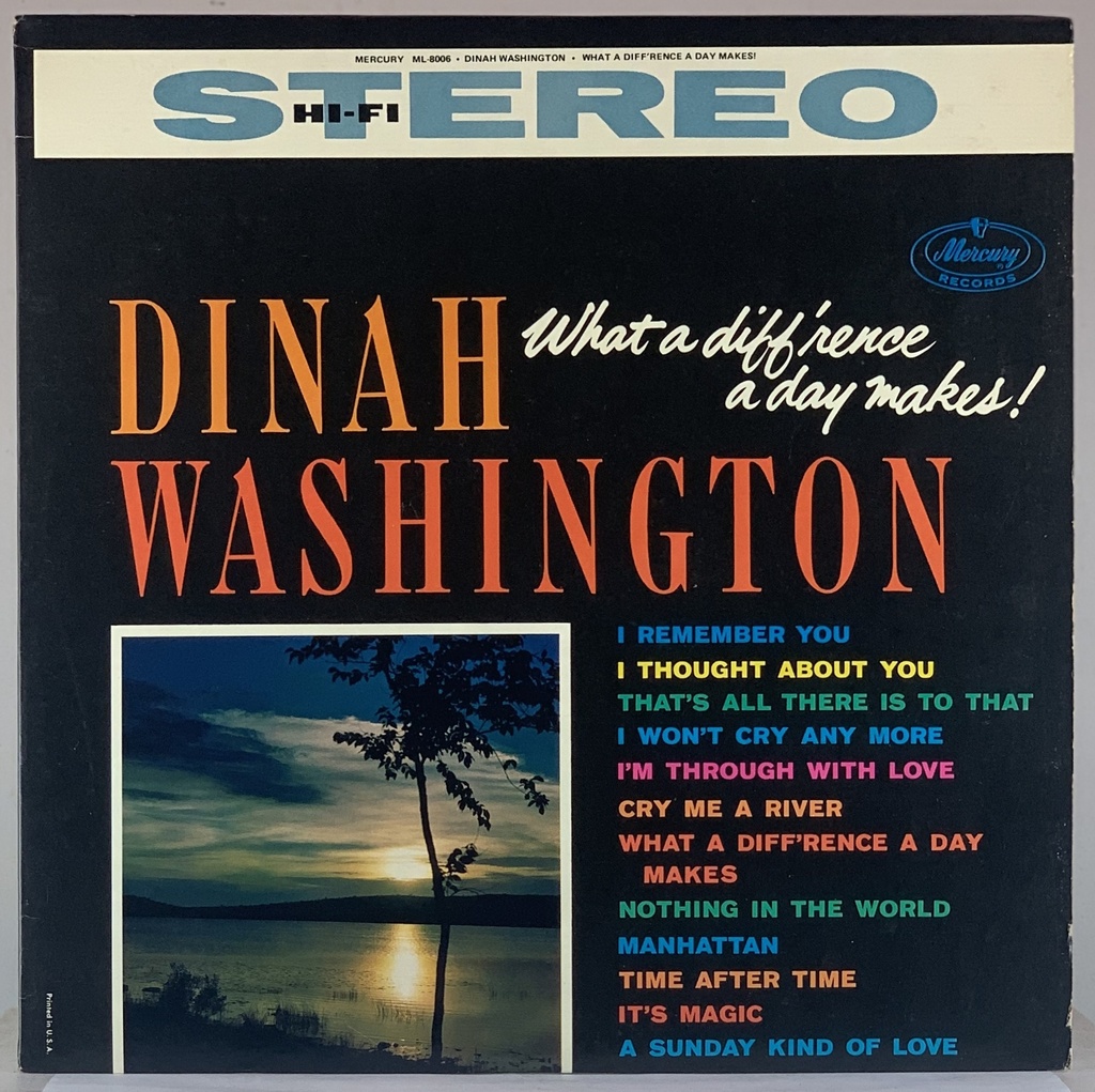 Dinah Washington – What a Diff'rence a Day Makes! (LP usado)
