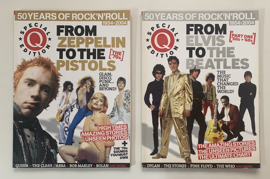 Combo - Q Magazine - 50 Years os Rock'N'Roll (2 revistas usadas)