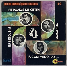 V/A - Quatro Sambas / Quatro Sucessos Nº2 [Elizeth Cardoso - 'Eu Bebo, Sim'+ 3] (Vinil 7" EP usado)
